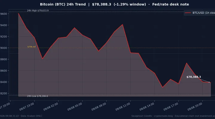 비트코인(BTC) 최근 24시간 USD 추세 — 금리·시황 교육용 차트